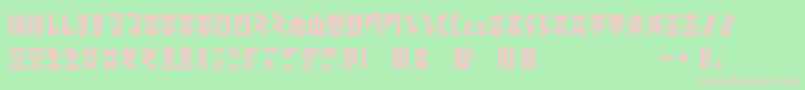 GENР RICA PRIMITIVA 01 Font – Pink Fonts on Green Background